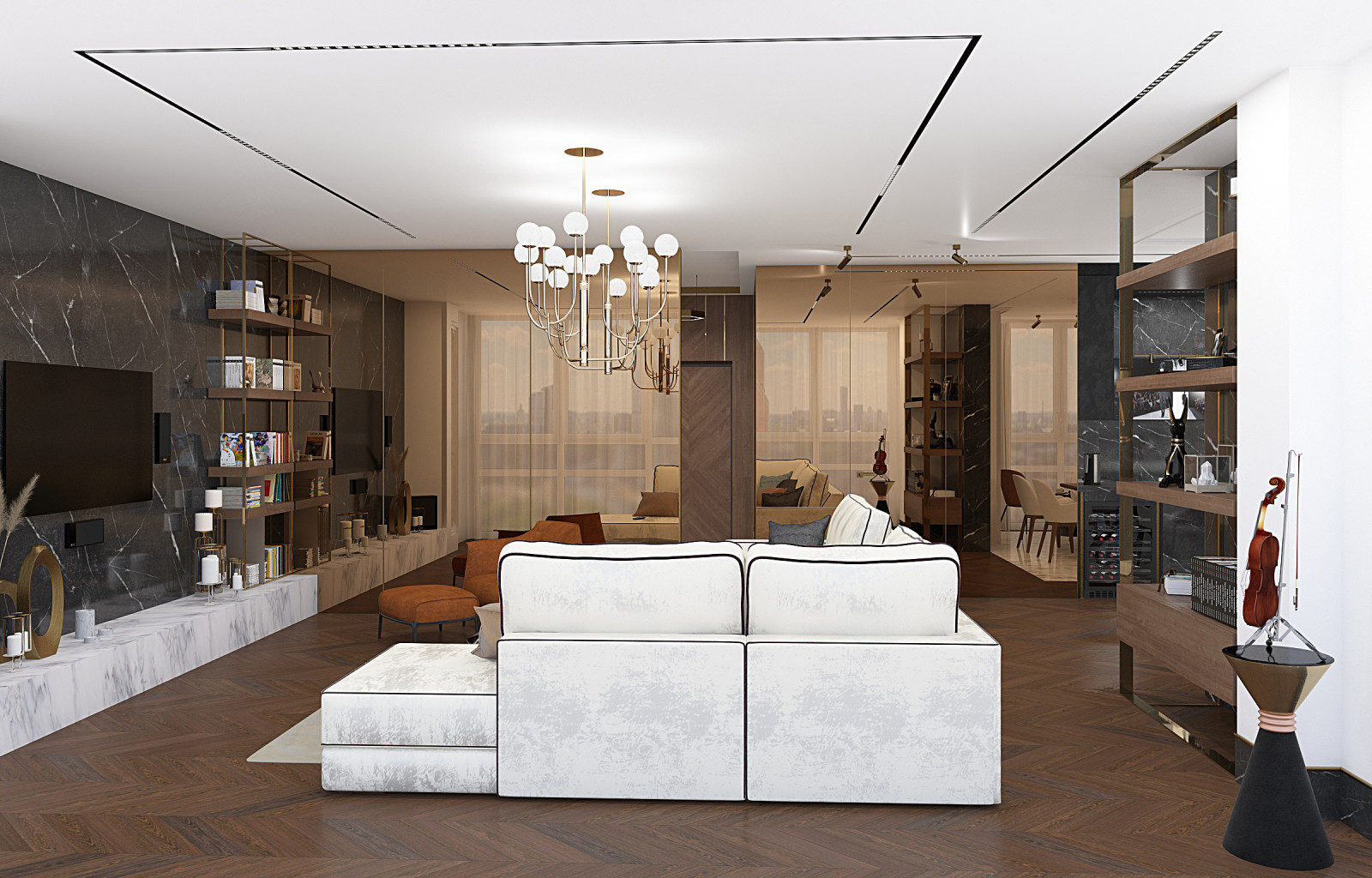 Четырехкомнатная квартира 170 м.кв. ЖК "Династия "