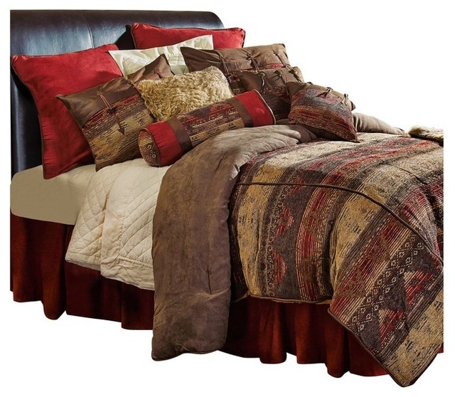 Aztec Southwestern Comforter Set, Country Bedding Sets Queen