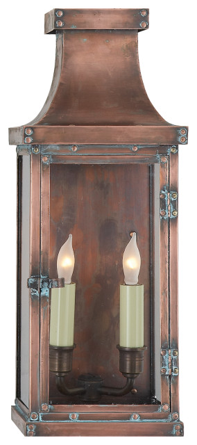 Bedford Medium 3/4 Lantern in Natural Copper