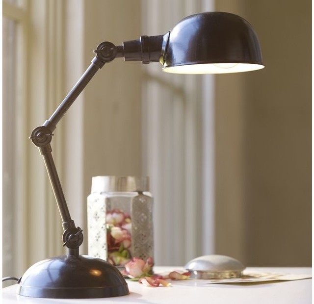 chloe hobnail mercury glass task table lamp