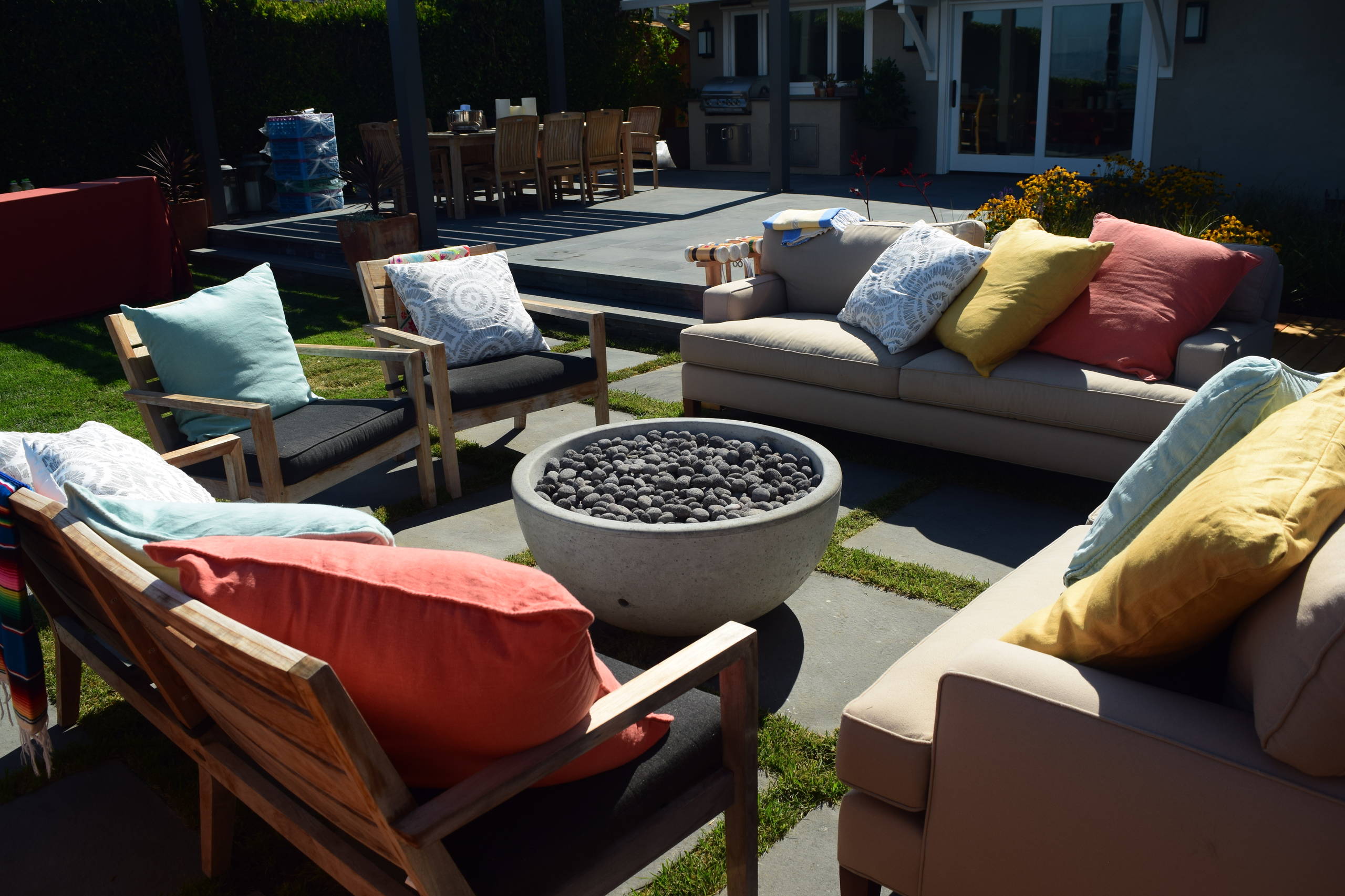 Bluestone patio and pergola