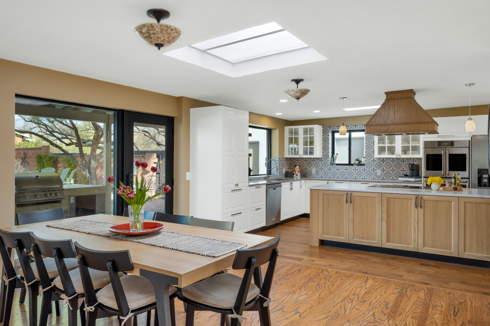 Inspiration for a transitional dining room remodel in Phoenix