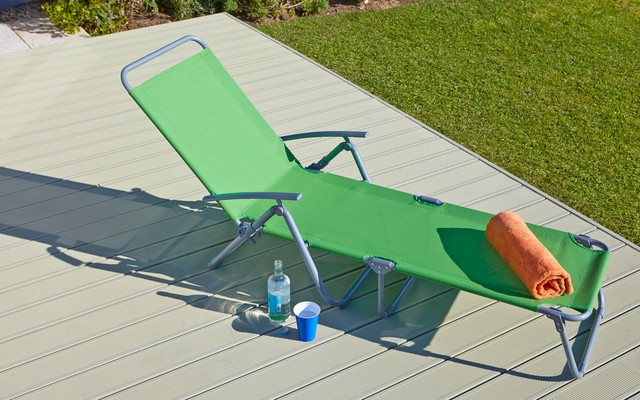 Bahama Metal Sun Lounger contemporary-exterior