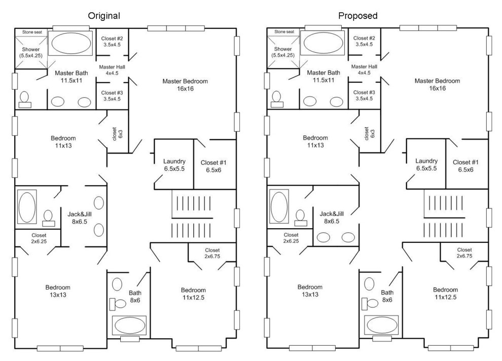 Should I convert jack and jill bath to hall entry with double vanity?