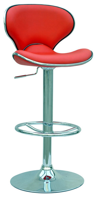 Swivel and Adjustable Height Stool - Red