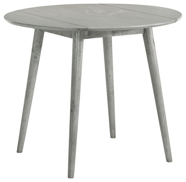 Jenson Round Folding Top Table Antique Gray 3A Packing Midcentury