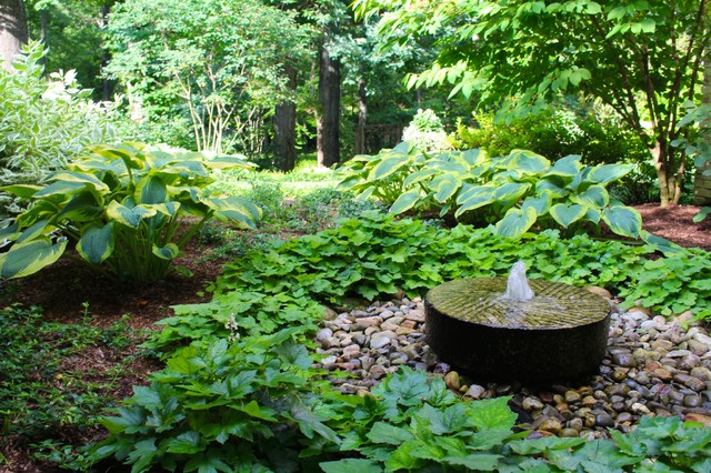 a classic country white garden revisited - traditional