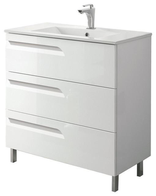24 White Bathroom Vanity eviva vitta 24" white bathroom vanity with sink - bathroom 24 White Bathroom Vanity eviva vitta 24" white bathroom vanity with sink - bathroom