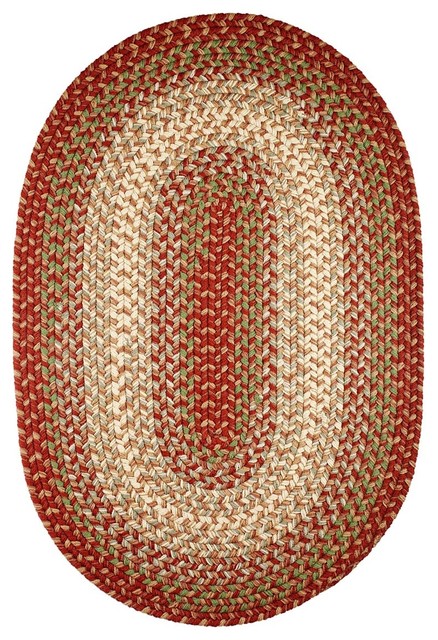 Rhody Rugs Warm Earth Rug Textured Braided View In Your Room 2 X4 Oval Small 2x4 Rug Warm Earth Red