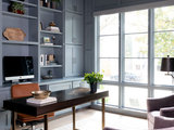 Transitional Home Office by Frankel Building Group