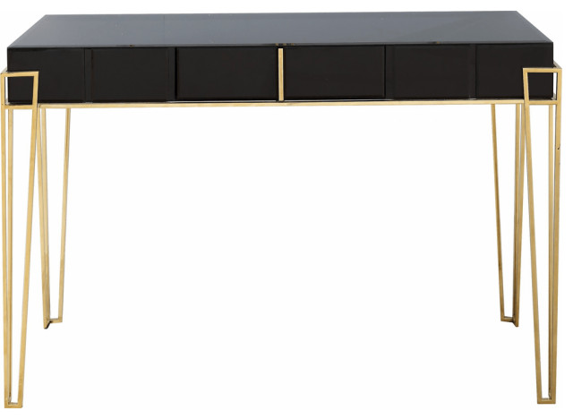Black Mirrored Console Table - Contemporary - Console Tables - by ...