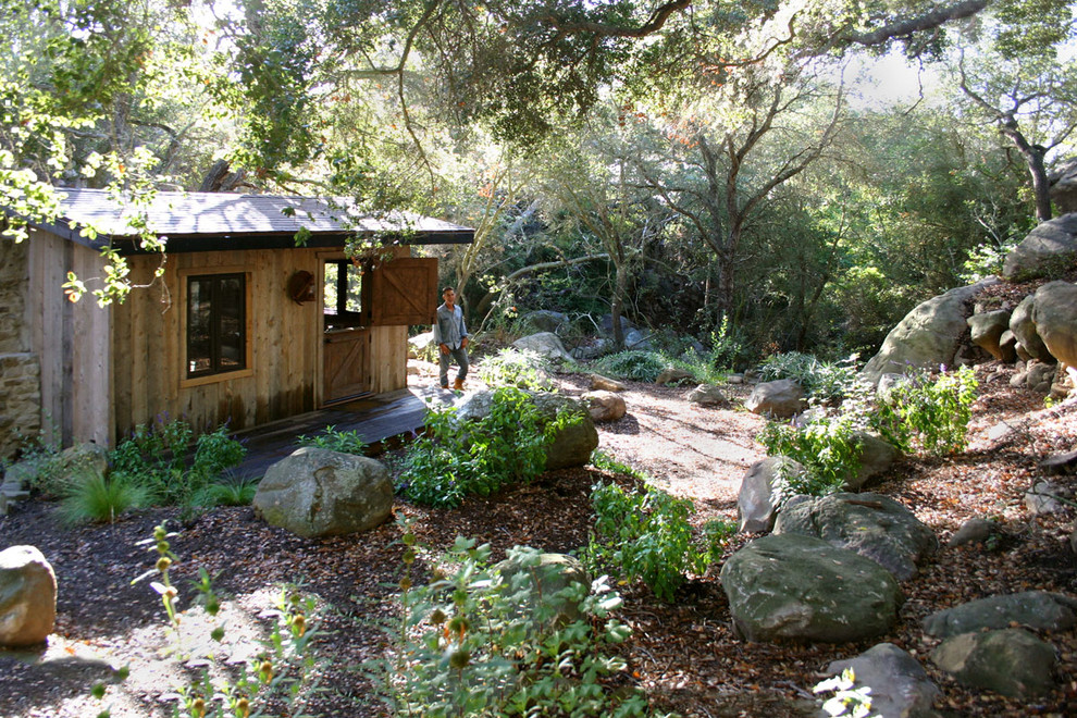 This is an example of a rustic landscaping in Santa Barbara.
