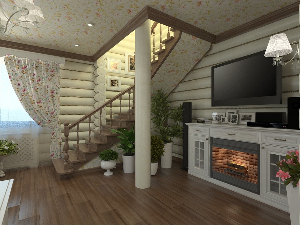 Интерьер бревенчатого дома в г. Кодинск