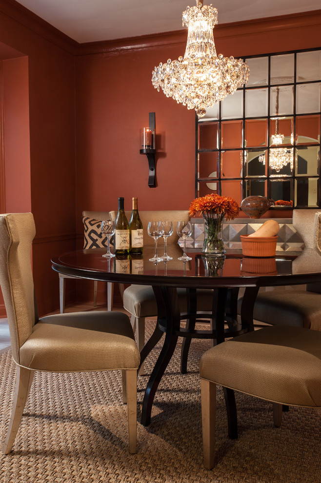 Inspiration for a transitional dining room in St Louis.