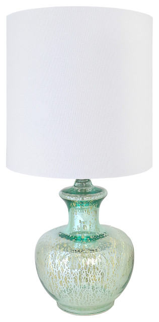 turquoise glass table lamp