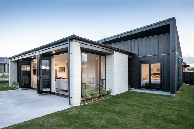 Omokoroa House modern-fasad
