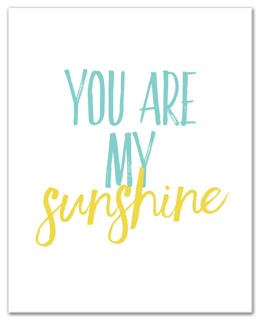 You Are My Sunshine 8x10 Canvas Wall Art