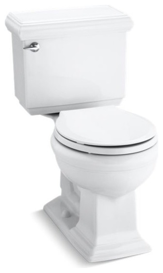 Kohler Memoirs 2-Piece Round-Front 1.28 GPF Toilet w/ Left-Hand Lever, White
