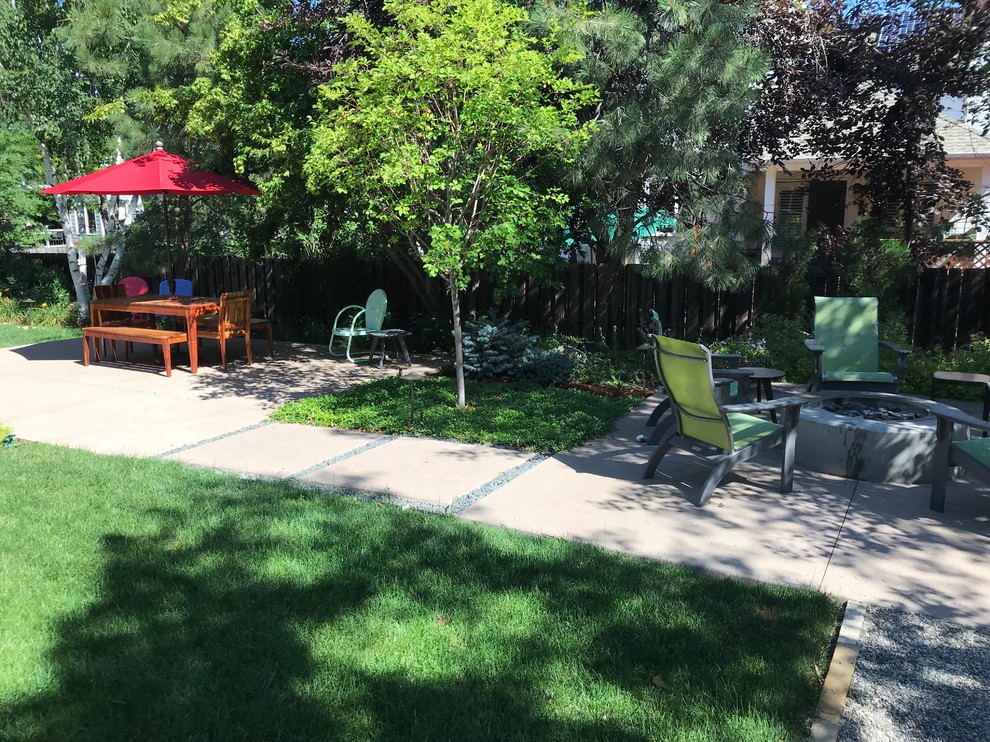 This is an example of a transitional landscaping in Denver.