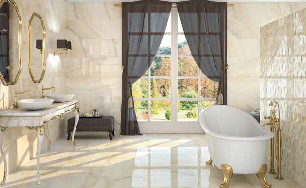 Example of a transitional home design design in New York