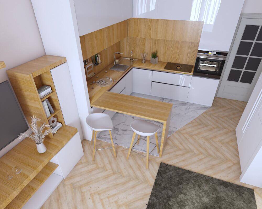 Кухня для молодой семьи, жк Летний сад