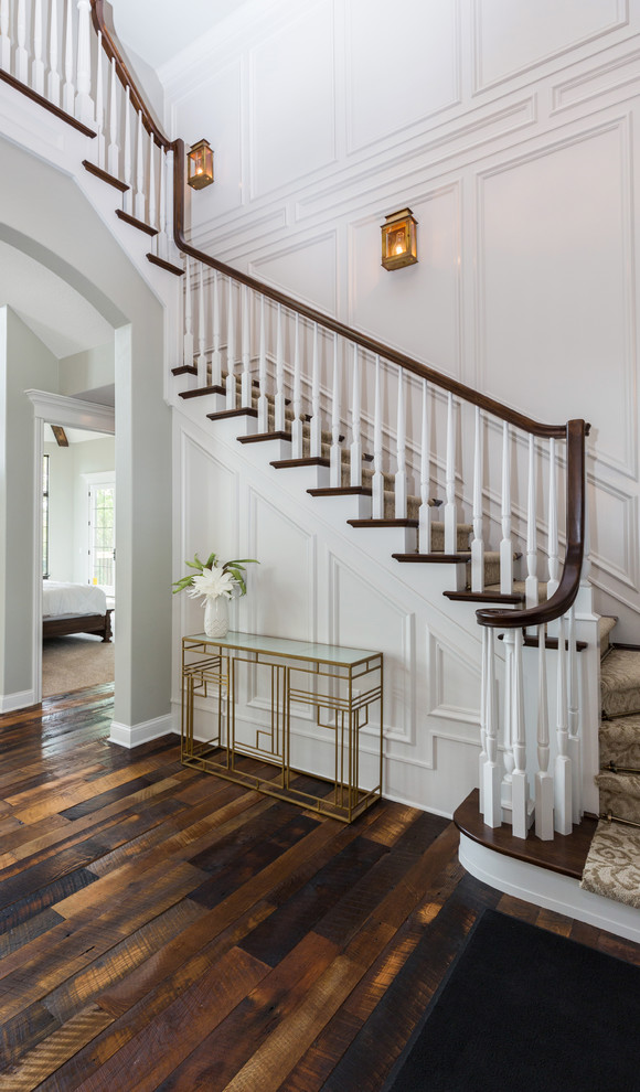 Eclectic staircase photo in Cedar Rapids