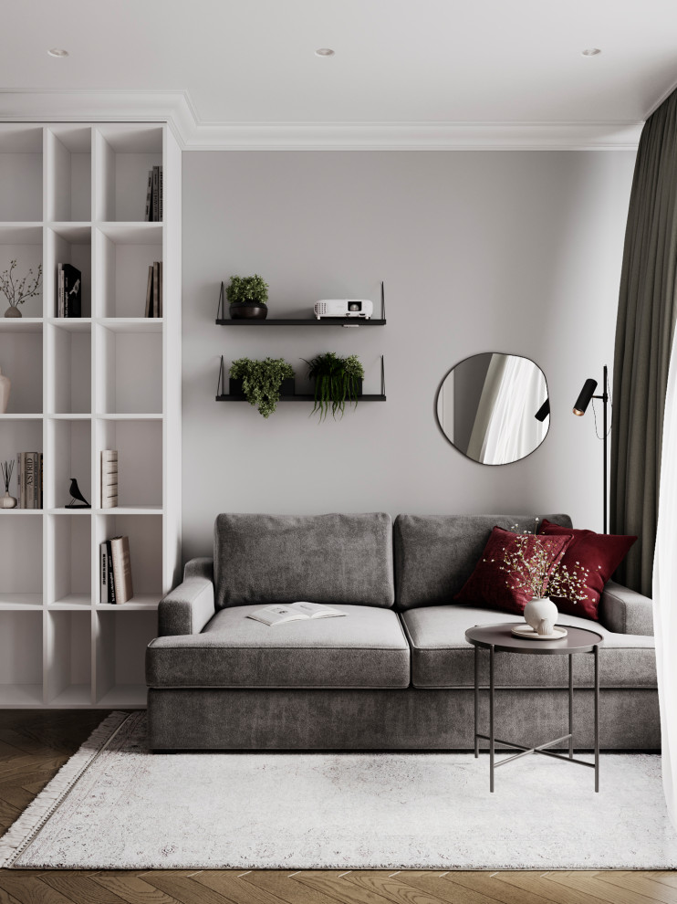 Современный mid-century в ЖК Западный Порт