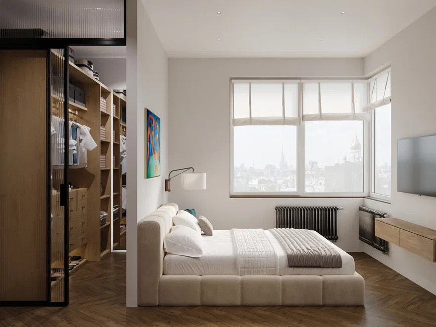 Дизайн квартиры в современном стиле с элементами ваби-саби