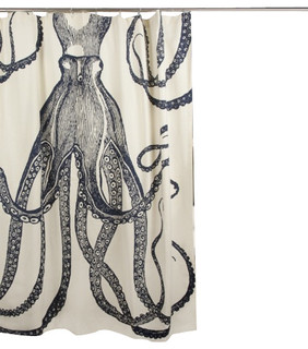 Thomas Paul - Nautical Octopus Shower Curtain & Reviews | Houzz