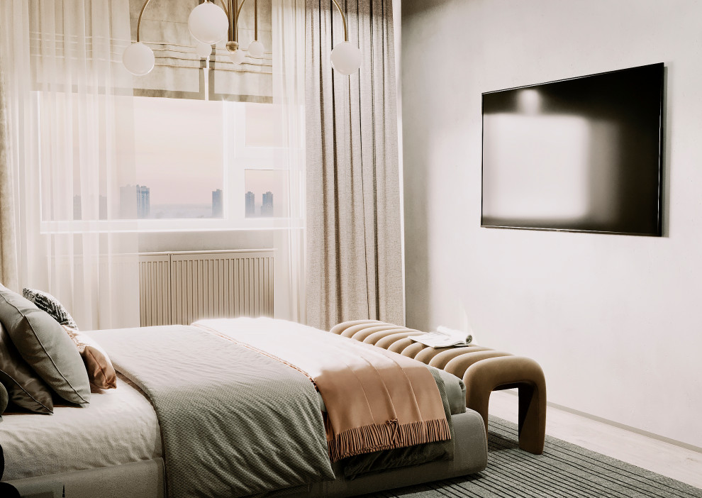 Спальня в квартире в ЖК "Discovery Residence" Екатеринбург