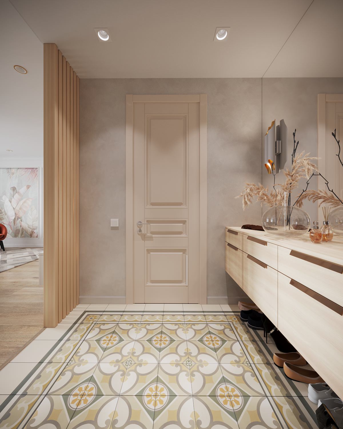 Колоритная квартира для семьи с двумя детьми (девочками)