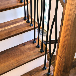 Character Walnut Stair Treads - Hardwood Lumber Company