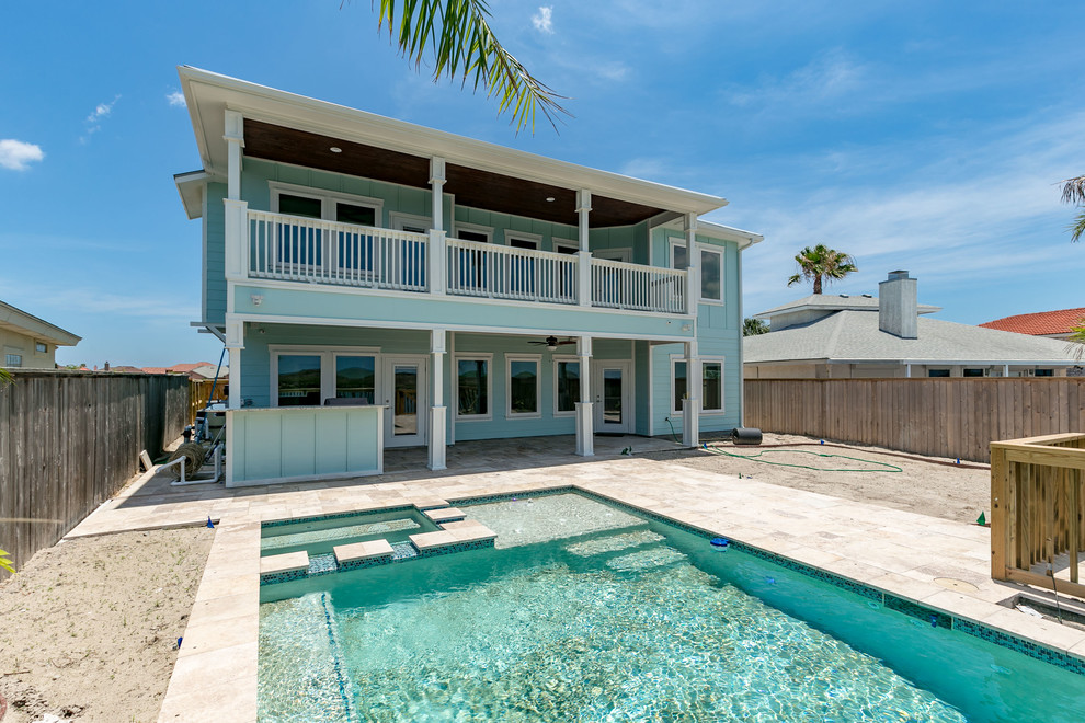 Inspiration for a transitional pool remodel in Austin