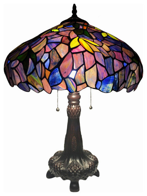 Katie Style 2 Light Wisteria, Wisteria Table Lamp Style