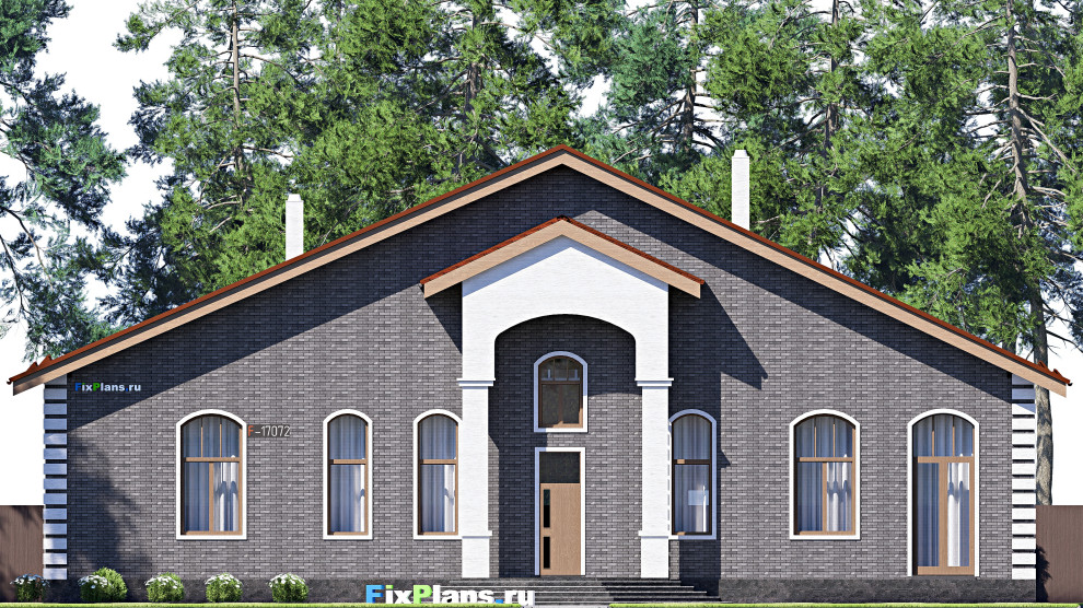 Проект одноэтажного дома 14х23м S200м2 F-17072