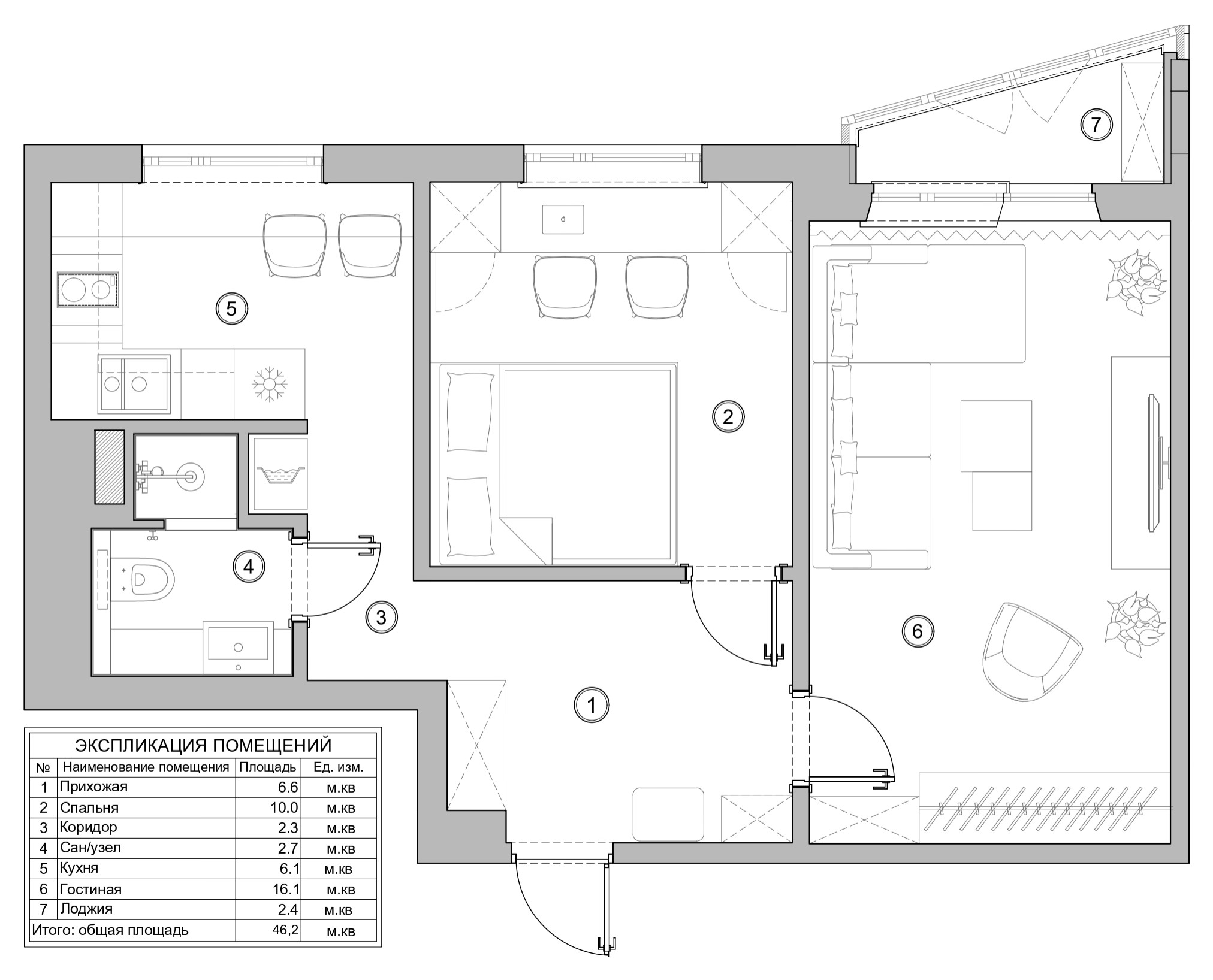 AS - проект двухэтажного дома из кирпича с двускатной крышей, террасой и уютной гостиной