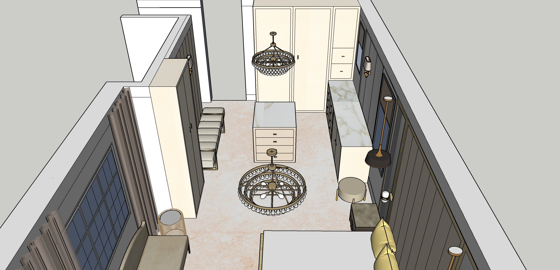 Neoclassic House Design - Master Bedroom