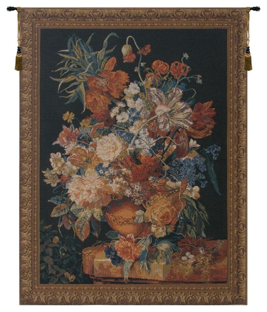 black and green tapestry