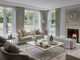 Transitional Living Room by Morgan McMurphy Renovation & Design