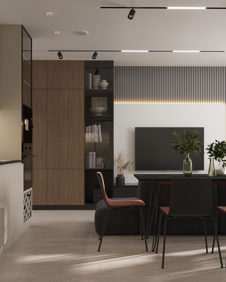 Современный интерьер в ЖК «Znak», Ижевск, 73 кв. м2