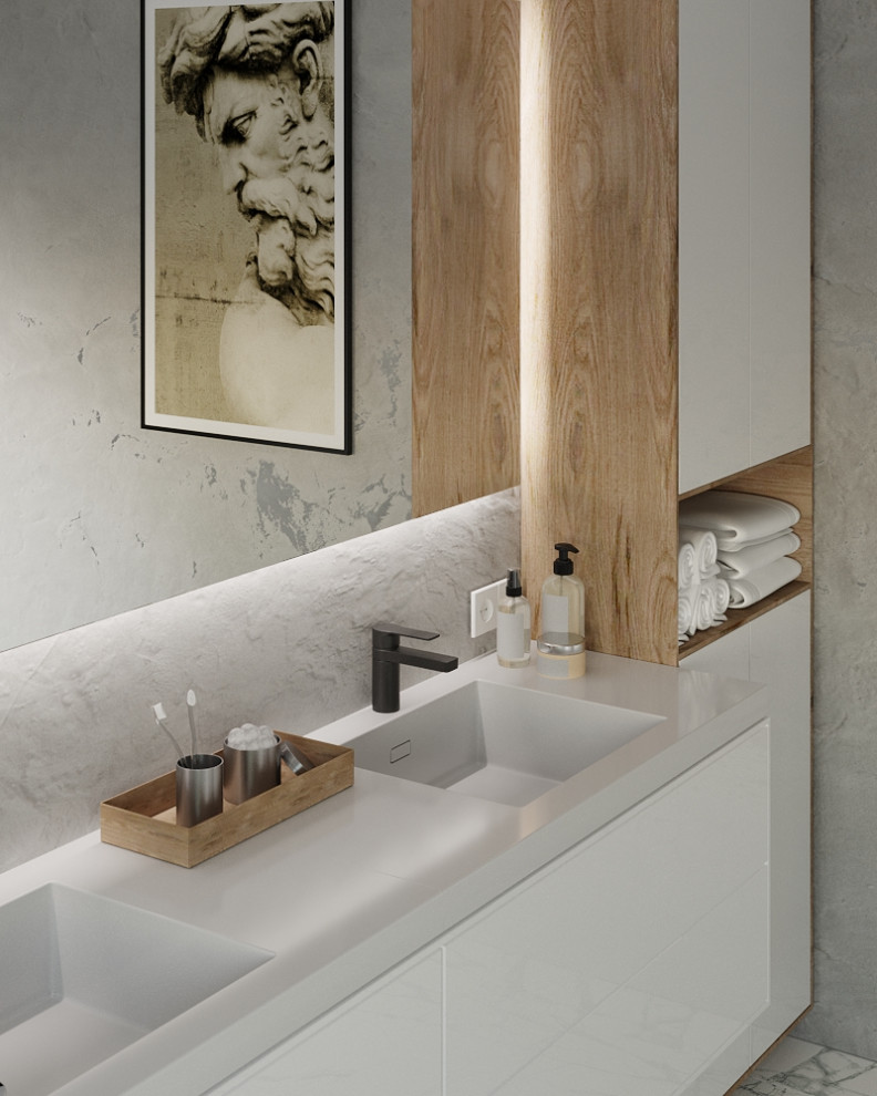 Просторная ванная комната