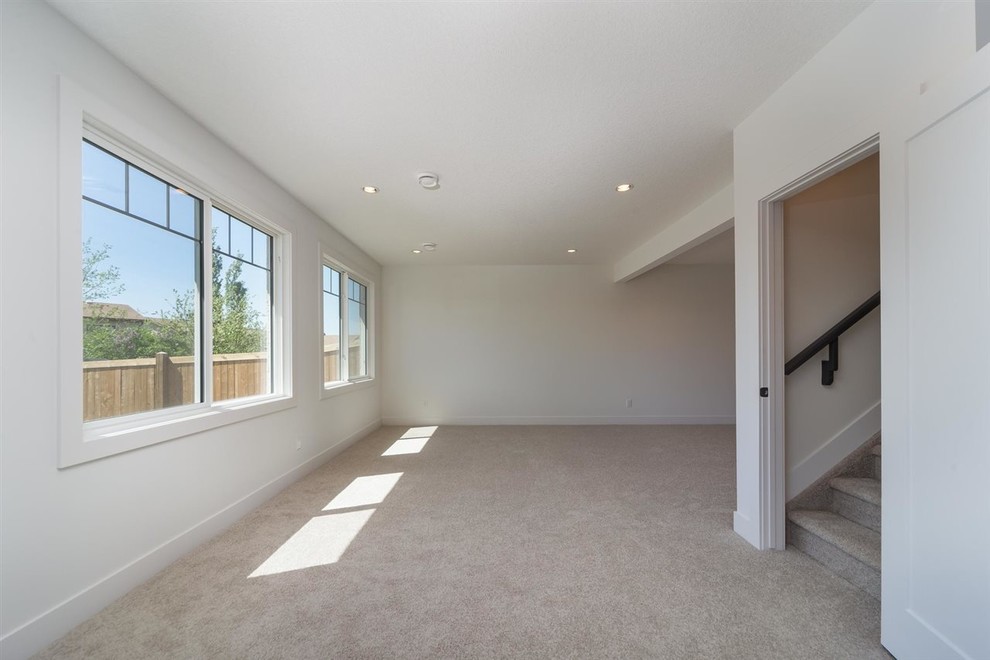 Basement - transitional basement idea in Edmonton