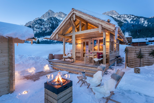 Tiny Chalet rustik-fasad