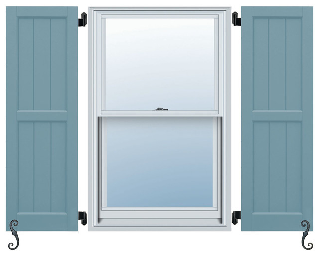 Atlantic Classic Framed BoardNBatten, Board, Batten Shutters, Set of