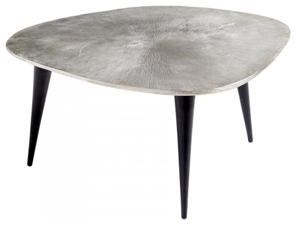 Triata Side Table, Raw Nickel And Bronze, Aluminum, 17.5"W (9713 MDMH6)