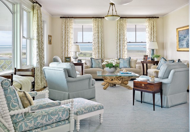 Chatham Residence beach-style-living-room