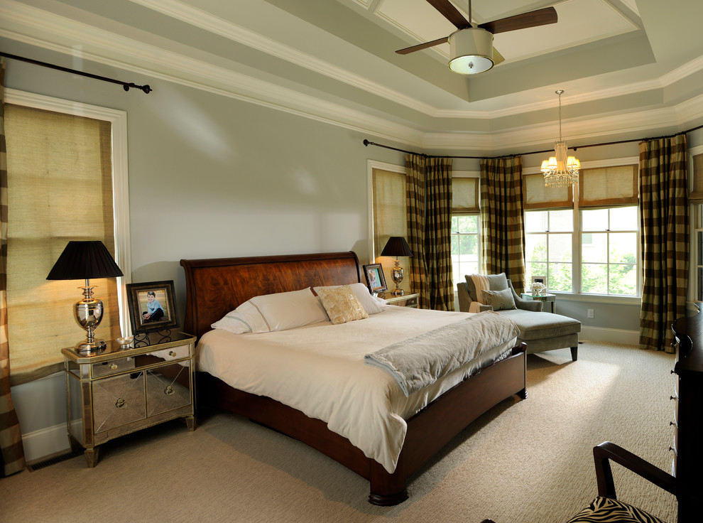 Design ideas for a traditional bedroom in Nashville.