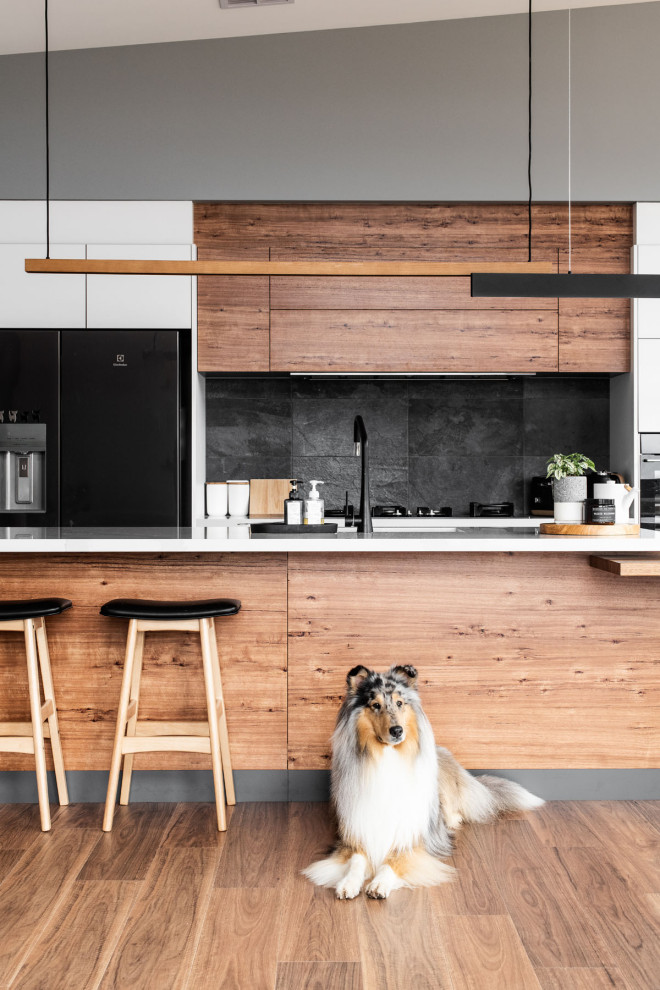 Photo of a modern kitchen in Hobart.