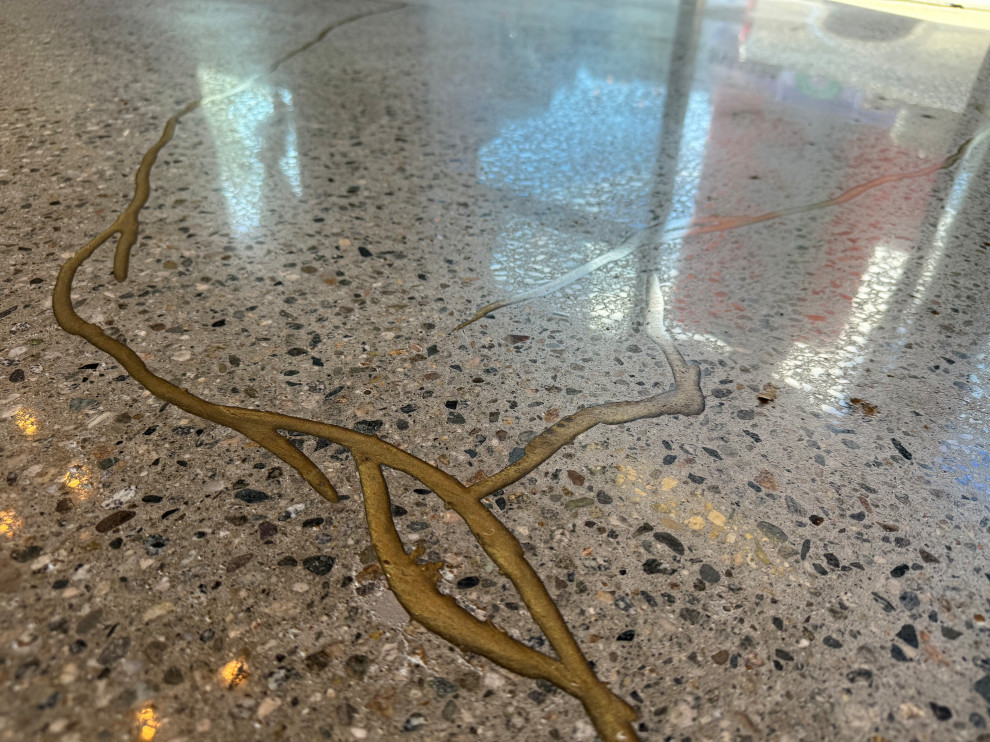 Japanese Kintsugi Polished Concrete