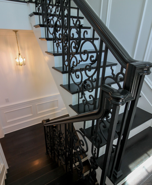92_Grand Double Staircase in Exquisite Custom Home, Great Falls VA
